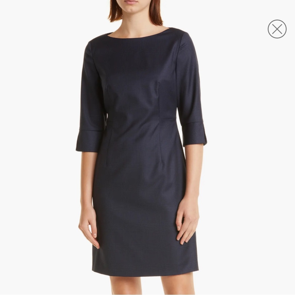 Danesa Plaid Sheath Dress from Boss